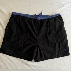 Bert Pulitzer Swim Trunks Collectors Edition Size XL Black Blue Vintage
